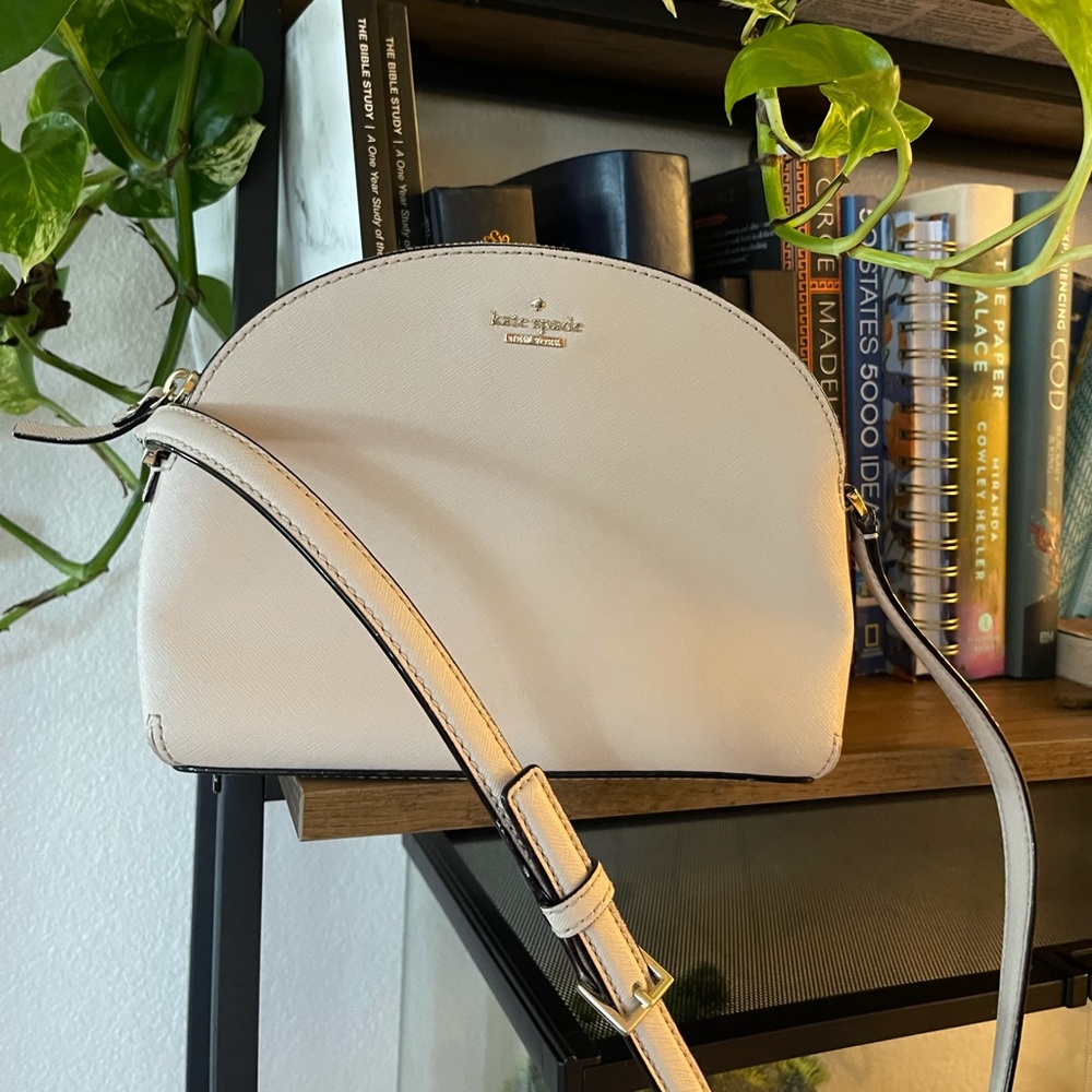 Kate Spade Cream/Taupe Dome Crossbody